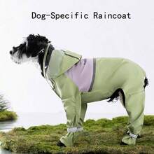 4-Leg Full Coverage Dog Raincoat, Waterproof & Windproof For Medium To Large Dogs