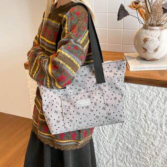 Women's Fashion Front Pocket Tote Bag