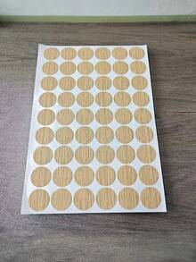 1 Sheets, 54pcs Per Sheet, Self-Adhesive Decorative Stickers, Furniture Screw Cover Stickers, Furniture Cabinet Repair Decorations, Furniture Screw Hole Sealing Dust Cover Stickers, Screw Hole Nail Eye Damage Repair, School Office Supplies,Christmas, New Year Holiday Dec,For Kitchen,Bedroom, Living Room, Toilet - Multicolor - View 6