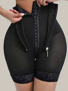 1Pc Women Butt Lifter Panties Hip Enhancer Shapewear Tummy Control Shorts High Waisted Body Shaper Flat-Angle Shaping Panties Underwear Waist Trainer 1pc Seamless Postpartum High Waist Abdomen Control Waist Lifting Shaping Pants, Yoga & Fitness Tight Seamless Workout Perfect Body Shaper,Sports Outdoor Women's High-Waisted Buttoned Hip Lifting Shapewear Tummy Control Body Shaping Panties - Black - View 3