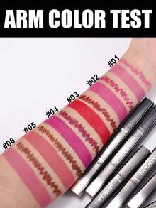 HANDAIYAN 2-In-1 Dual-Ended Lipstick & Lip Liner, Natural Long-Lasting Matte Finish, Great Gift For Singles Party, Christmas, Winter Camping, Portable Cosmetics - 03 - 查看 2