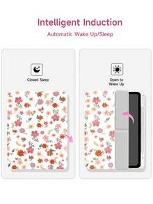 1pc Colorful Wild Flower Plant Flat Lay Pattern Tablet Protective Case, Upgraded Multi-Fold Y-Type Tablet Protective Case, Double-Sided Printed Protective Case, Compatible With IPad 10.2", IPad Pro 11" 2020/2021/IPad (A16) 11" 11th Gen 2025, Apple 9th/10th Gen, IPad Mini 6/7, Anti-Drop, With Pen Slot, Support Sleep/Wake, Romantic Gift For Friends And Family