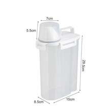 Airtight Kitchen Storage Containers, Moisture-Proof Cereal/Grain/Flour Canister With Measuring Cup, Spice Jars, Space-Saving See-Through Design For Easy Use - Multicolor - View 11