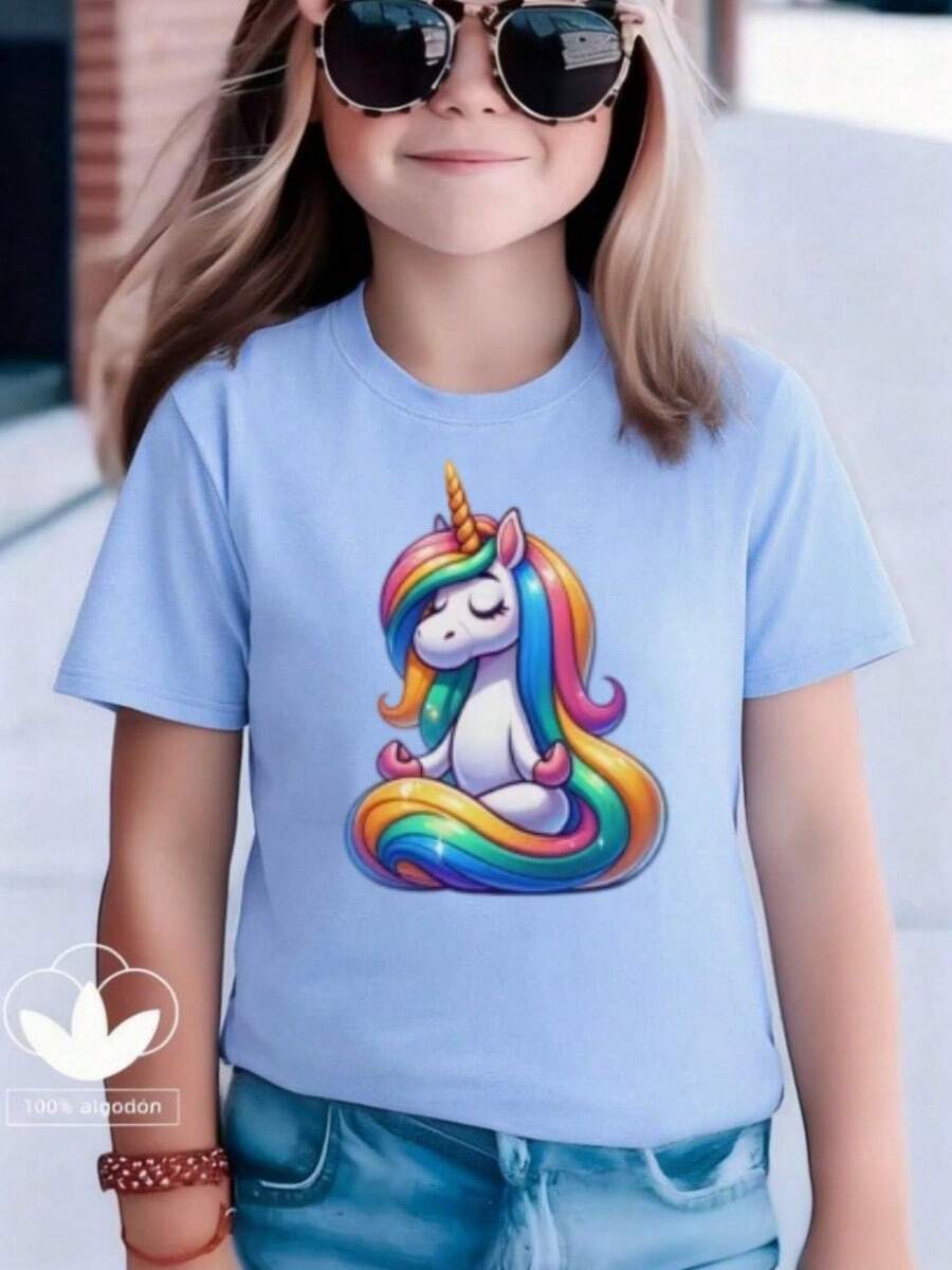Young Girls T-Shirts - Blue - View 1