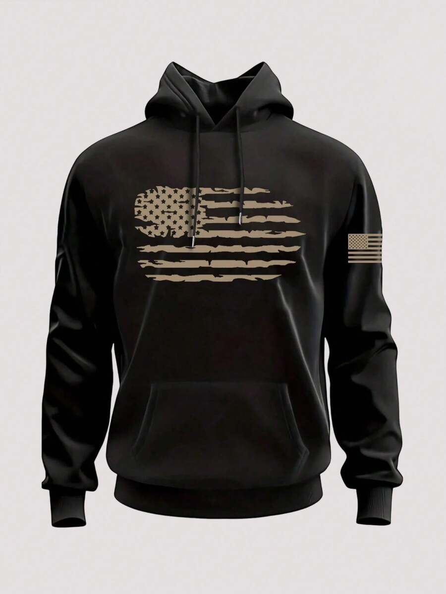 Open Phase In-Demand Men's Hooded Sweatshirt | Best-Selling Autumn/Winter Must-Have! - Black - View 1