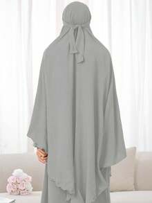 1pc Minimalist & Fashionable Muslim Women Hijab Headscarf, Suitable For Daily Wear, Praying, All Seasons - Multicolor - View 6