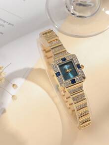 1 Đồng hồ thạch anh mặt số kim cương tối giản, dây thép, thích hợp làm quà tặng sinh nhật, Halloween, ngày độc thân - Nhiều màu - Xem 8