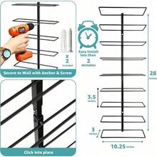 Wine Rack & Wine Glass Rack - Wine Rack + 2 Glass Holders - View 5