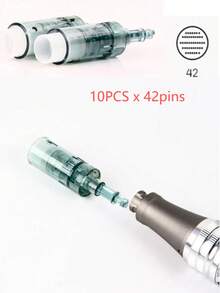 Aiguilles de cartouche de rechange pour le dispositif de beauté électrique Ultima M8 A10 Dermapen (), convenant aux soins de la peau, au minoxidil, au derma-roller, à la thérapie par microneedling, aux produits de beauté et de soins de la peau, aux spas, aux soins personnels, aux outils de soins de la peau, aux soins du visage, aux fournitures pour thérapeutes de beauté, aux massages, aux outils de massage du visage, aux rouleaux faciaux, etc. - Transparent - Voir 12