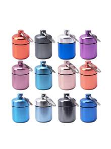 Caja de almacenamiento de llavero, contenedor de medicina de viaje portátil con llavero - Soporte compacto para vitaminas y suplementos, para llevar - Almacena de forma segura pastillas, vitaminas, suplementos, monedas, medicamentos - Cabe en bolso, billetera, bolsillo, mochila, coche - Adecuado para viajeros, personas que van y vienen del trabajo, trabajadores de oficina, estudiantes, personas mayores, entusiastas del fitness - Ideal para uso diario, viajes de negocios, viajes por carretera, sesiones de gimnasio, actividades al aire libre