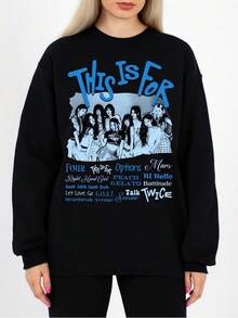 Twice This Is For Tracklist Sweatshirt, Twice This Is For World Tour I (2) - Black - View 1