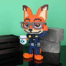 1pc Zootopia Judy And Nick Building Block Model Set - Birthday/Christmas/New Year Party Gift, Gift For Friends And Family Gathering - Multicolor - View 7