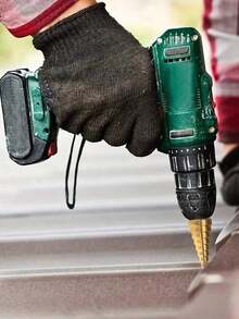 6件套钛涂层高速钢阶梯钻头组，六角柄TiN涂层阶梯钻头，适用于木材、金属、铝、塑料的开孔 - 彩色 - 查看 2