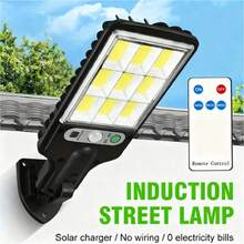 4/2/1pcs Outdoor Solar Street Light With Remote Control LED Wall Light,Body Sensor Garden Light,For Yard,Garden,Path,Parking Lot - IP65 Waterproof Solar Street Lights