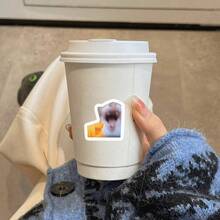 500 buc/rolă autocolante cu pisici de desene animate, autocolante decorative drăguțe pentru sticle de apă, bagaje, huse de telefon, etichete de sigilare - Multicolor - Vizualizare 7