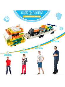 2pcs Large Building Blocks Set, Compatible With Duplo And Other Major Brands, Suitable For Children Aged 3-6 Years Old - Multicolor - View 4