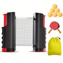1 Set Portable Table Tennis Training Kit, Suitable For Indoor And Outdoor Table Tennis Practice - Black - View 6