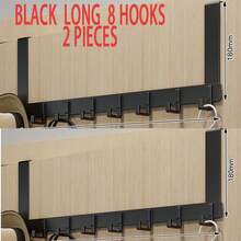 خطاطيف الباب بدون ثقب جديدة، شماعات للتعليق على الباب، رفوف تعليق الملابس المثبتة على الباب، ضرورية لتعليق الملابس. مثالية لتخزين وتنظيم غرفة النوم. - متعدد الألوان - مشاهدة 18