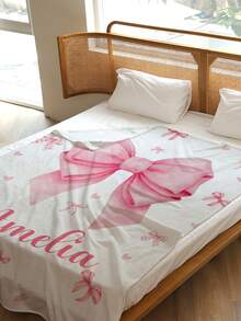 1pc Customized Personalized Blanket, Text Blanket, DIY Blanket, Patterned Blanket, Memorial Blanket. Tapestry, Photo Portrait Blanket Design, Suitable For Girls, Boys, Adults, Valentine's Day, Lightweight, Baby Blanket, Personalized Blanket, Personalized Photo Blanket, Personalized Throw Blanket, Personalized Baby Blanket