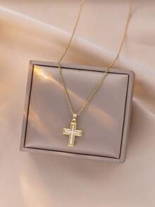 1pc Silver Ball Bead INS Style Fashionable Versatile Necklace (OPP Bag Packaging) - Silver - View 9