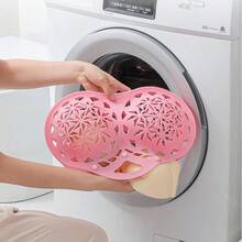 Sac à linge en silicone, sac à laver les soutiens-gorge, sac à linge anti-déformation pour la maison, sac à laver la lingerie - Rose bonbon - Voir 3