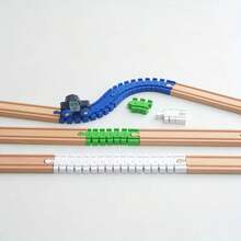 2pcs Train Transformable Track Connectors - Equipped With 2 Detachable Rails, Suitable For Model Making And DIY Projects, Adjustable Length, Made Of Durable Plastic Material, Easy To Assemble, Compatible With Most Track Systems - Multicolor - View 11