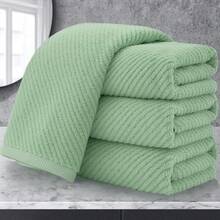 Juego de 4 toallas de mano para baño - Grandes 18x28 |  % algodón |   Gruesas |   Secado rápido |   Suaves, toallas de mano para baño, artículos esenciales para dormitorio universitario, beige - Morado - Ver 8