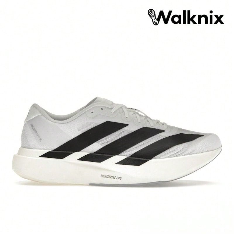 Adidas Adizero Evo  'White Black' Cloud-White Core-Black Sneakers Men JH6206 - 彩色 - 查看 1