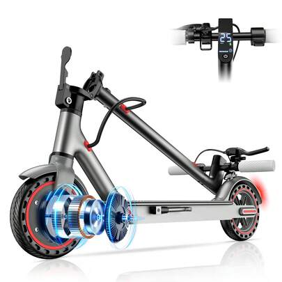 Foldable Electric Commuter Scooter 350W Motor 15.5MPH Max Speed 23.6 Miles Range 8.5" Honeycomb Tires With APP & Dual Brakes