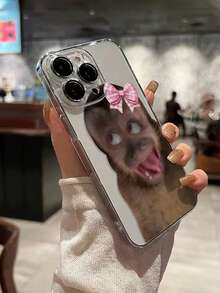 1pc Transparent Monkey Painted Thick Anti-Drop Painted Phone Case Compatible With IPhone 16/11/16pro/16plus/16promax/16e/15Promax/13/14/12/XS/XR/7G/8P, Compatible With Samsung Galaxy S25/S25PLUS/S25 Ultra/A16/A36/A26/A56/A50/A12/A32/A52 - Multicolor - View 4
