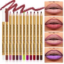 48 Pieces/Set Of Brown Cream Matte Lip Liner Set, High-Quality Inner Material, High Coloring And Long-Lasting, Perfect Lip Shape, Daily Lip Contouring, Perfect Gift For Christmas, Can Be Stuffed In Christmas Socks, Makeup, Small Surprise - 48 màu - Xem 5