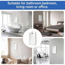 Shower Mirror6. * 5.1inAcrylic With A Sticky Stainless Steel Hook, Durable Acrylic Wall - Mounted Handheld Mirror, Suitable Caravan Travel, Application, And Suspension - 6,7"D x 5,1"R - Xem 2
