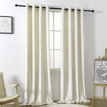 Blackout Curtains Living Room - 96 Inches Long Blocking Curtain Panels, Thermal Insulated Drapes Bedroom/Sliding Door, 2 Panels(W52 X L96 Inch, Ivory) - 象牙 - 查看 2