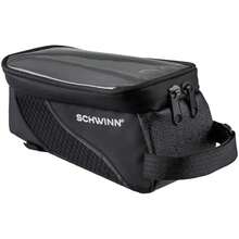 Schwinn - para bicicletas, color negro, cierre de cierre de apertura ancha, fácil instalación, ribetes reflectantes, compatible con la mayoría de bicicletas de adultos(Bolsa para teléfono montada en marco) - Multicolor - Ver 2