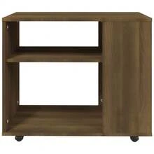Side Table Brown Oak 70x35x55 Cm Engineered Wood - Brown - View 6
