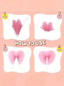 1/50 piezas Abanicos de papel blanco plegables, adecuados para bodas. Los abanicos plegables blancos presentan un patrón de origami con forma de corazón, lo que los convierte en una decoración ideal para los invitados de la boda, así como adecuados para fotografía nupcial, recuerdos de fiesta, recepciones y ceremonias de boda. Como parte de la serie de accesorios para bodas, estos elegantes abanicos plegables de mano hechos de papel son el regalo perfecto para la temporada de regreso a clases del verano. - Multicolor - Ver 7