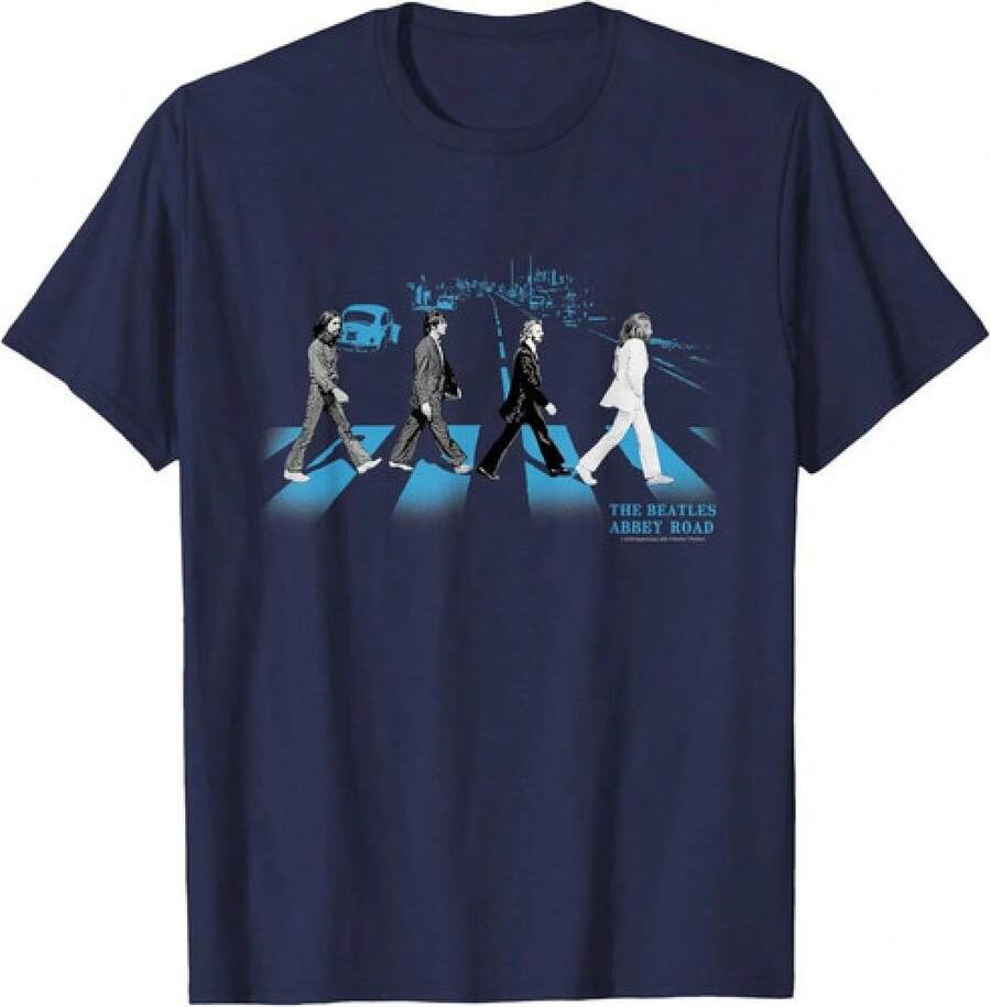 T-Shirt, -Abbey Road Street Blues T-Shirt_reprint_fanmade - Màu sắc hình ảnh chính - Xem 1