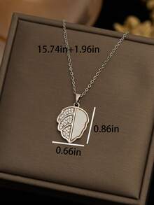 新款叶子吊坠项链，女士时尚百搭奢华简约毛衣链 - 彩色 - 查看 2