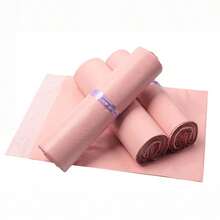 100pcs Solid Color Shipping Bags, Simple And Versatile Packaging Bags For School, Office, Shipping And Mailing Back To School - Dusty Pink - View 11