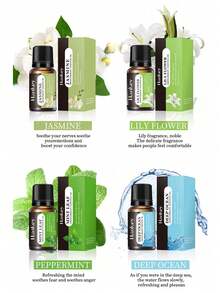 10ml/0.33fl.Oz Water-Soluble Perfume Oil Aromatherapy Essential Oil, Suitable For Diffuser, Humidifier, Perfect For Bedroom, Study, Office, Indoor Gifts Birthday Graduation, For DIY Aromath Plaster Ornament Scented Candle Soap - Multicolor - View 9