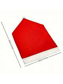 1/4/6/1PC Christmas Chair Back Cover Holiday Dress Christmas Big Hat Printed Non-Woven Christmas Chair Cover, Can Be Used In The Dining Room, Bedroom, Kitchen Outdoor A Variety Of Scenes - Multicolor - View 2