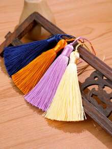 悬挂式丝绸流苏缝纫流苏饰边钥匙流苏，用于DIY装饰窗帘。