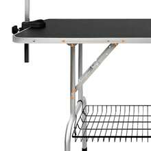 Dog Grooming Table, Pet Grooming Table, Clipping Table With Height-Adjustable Pole, 2 Straps And Scratch-Resistant Rubber Surface