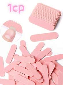 迷你双面180/240目粉白指甲锉指甲抛光器一次性指甲锉美甲工具 - 彩色 - 查看 13