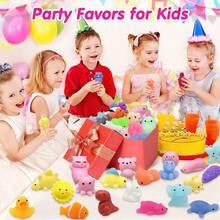 5/10/30/50/72pcs Squishies Mochi Squish Toys Party Favors For Kids Stocking Stuffers, Christmas Favors, Soft Squeeze Stress Reliever Toys For Kids And Adults, Mini Kawaii Squish Toys For Classroom Prizes Fidget Toys Goodie Bag Christmas Easter Egg Fillers Gift For Kids, Birthday Party Favors Gifts, Random Colors And Styles