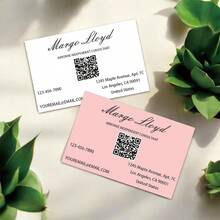 Customized Business Cards, Personalized Cards, Customizable QR Code Contact Info, Suitable For Business/Work/Office Professionals, Customized Cards, Business Cards, Customized QR Code Cards