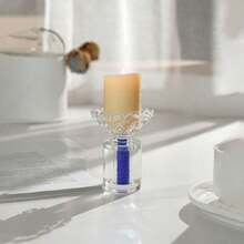 1pc Elegant Transparent Crystal Glass Candle Holder, Can Be Used In Living Room, Bedroom, Dining Room, Study To Create A Warm And Soothing Ambiance, Candle Not Included - Multicolor - View 13