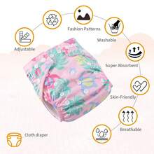 babyland Cloth Diaper Reusable Washable Waterproof Adjustable Fit 0-2Years Diapers