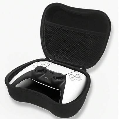 适用于各种PS手柄收纳盒、专业手柄保护套、游戏手柄摇杆帽（可更换）、游戏手柄包，防水、抗压、便携式收纳袋，背包式设计，硬壳保护收纳盒，硬壳保护套。是游戏爱好者的理想礼物之选。