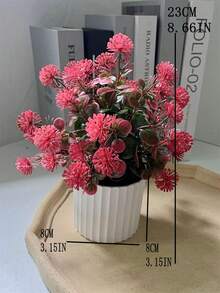 1件 22厘米-27.5厘米 新款人造花卉绿植森系秋季色彩塑料仿真花水草逼真植物装饰桌面盆栽套装 - 彩色 - 查看 13